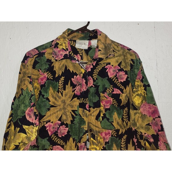 Copper Key Women's Multicolored Button Up Blouse Size Large (AB70) - Picture 3 of 7